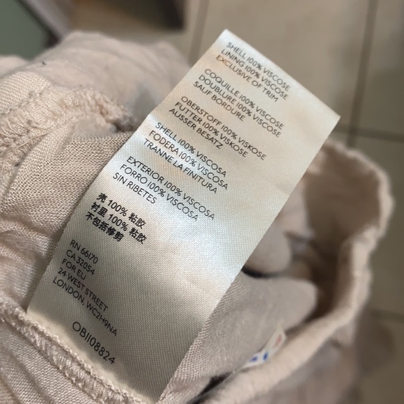 Free People Lovin Easy Lace Pants Trousers Size L Boho Tan - Picture 16 of 17